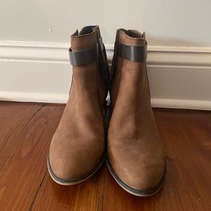 Brown Franco Sarto booties size 9.5